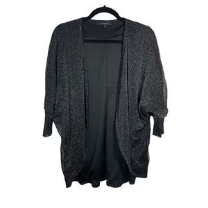 Compliments Sparkly Open Front Cardigan Size Small